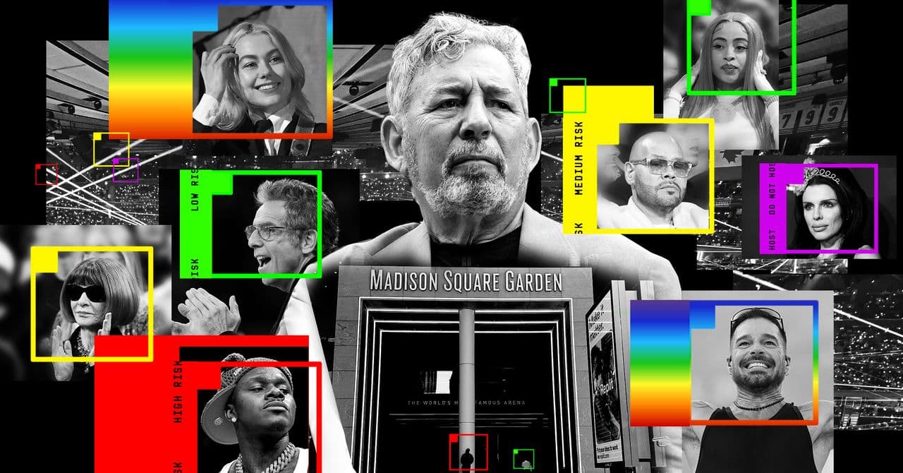 MSG database tracked hundreds. Labels include "LGBTQIA," and low to high "risk."
